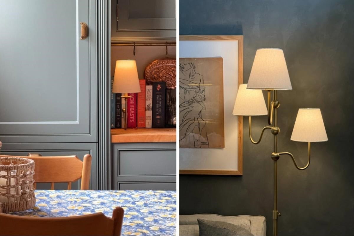 Picture color drenching with lamp fixtures