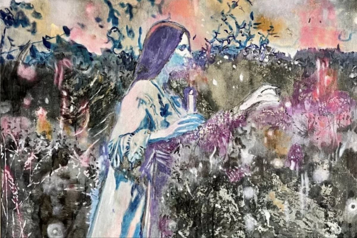 Painting with Photo courtesy of Sarah Reeder, AAA Artifactual History® Appraisal  Artist: Miriam Vlaming