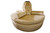 Celebrity Furnishings - 54" Round Beige Microfiber Blend Wood Settee Sofa - Perfect for Bedroom, Living Room, Reading Nook - Stylish Circular Seating Option - Customize Colors Available