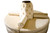 Celebrity Furnishings - 54" Round Beige Microfiber Blend Wood Settee Sofa - Perfect for Bedroom, Living Room, Reading Nook - Stylish Circular Seating Option - Customize Colors Available