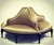 Silk Bourne settee belle  tuffet