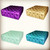 Tufted square ottoman 