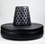 Celebrity Furnishings - 72" Round Black Diamond Tufted Settee - Hotel Lobby Sofa for Luxurious Seating, Elegant Décor, Plush Comfort, Stylish Design, Opulent Lounge Furniture