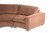 Large four piece circular sectional sofa