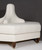Tete a tete octagon shape settee banquette sofa in linen type fabric