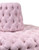 plush tufting on pink chair