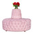 Celebrity Furnishings - 44" Round Couch Bench - Stylish Salon Seating with Fully Tufted Design - Elevate Your Space with Luxurious Comfort & Chic Décor - Ideal for Sophisticated Salon Interiors