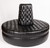 66" Diameter Black Caviar Faux Leather Circle Settee couch bench with Crystal buttons and Diamond Tufting bachelor sexy fifty shades of grey