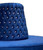 Celebrity Furnishings - 72" Round Blue Crystal Button Tufted Ottoman Bench Couch - Luxurious Seating for Salon, Boutique, Hotel Settings - Opulent Furniture Piece for Elegant Spaces