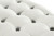 Cream velvet round settee/banquette