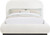 Boucle fabric king size platform bed