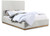 Natural Linen Textured Fabric Bed