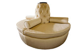 Custom Hand Made Center Round Settee Banquette Sofa